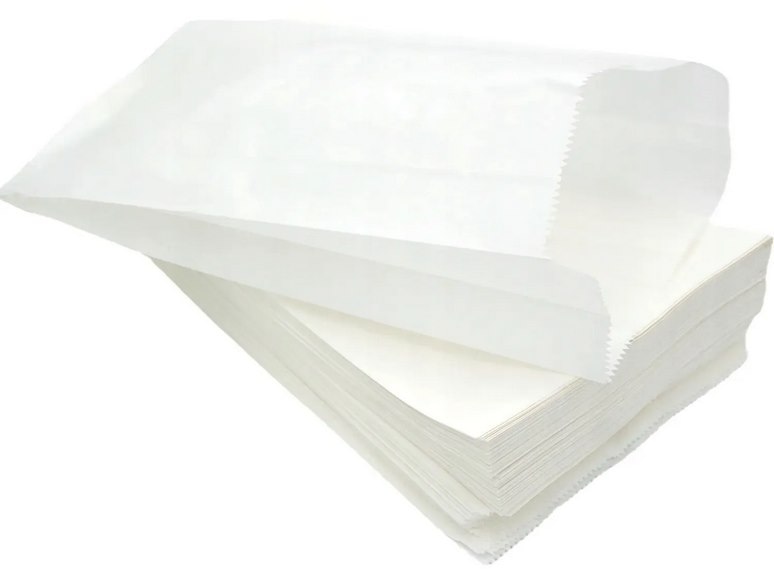 Torby fałdowe białe 12x5x21cm  op.1000 szt.    M