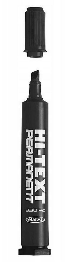 Marker perm.ścięty  Fibra 830 czarny