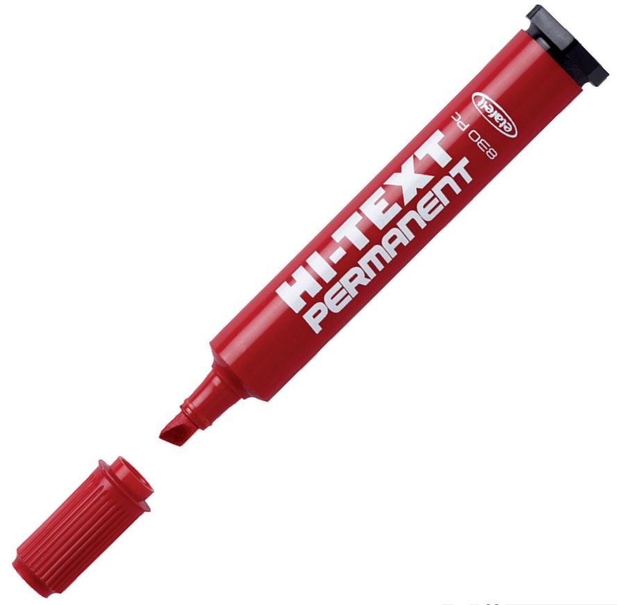 Marker perm.ścięty  Fibra 830 czerwony