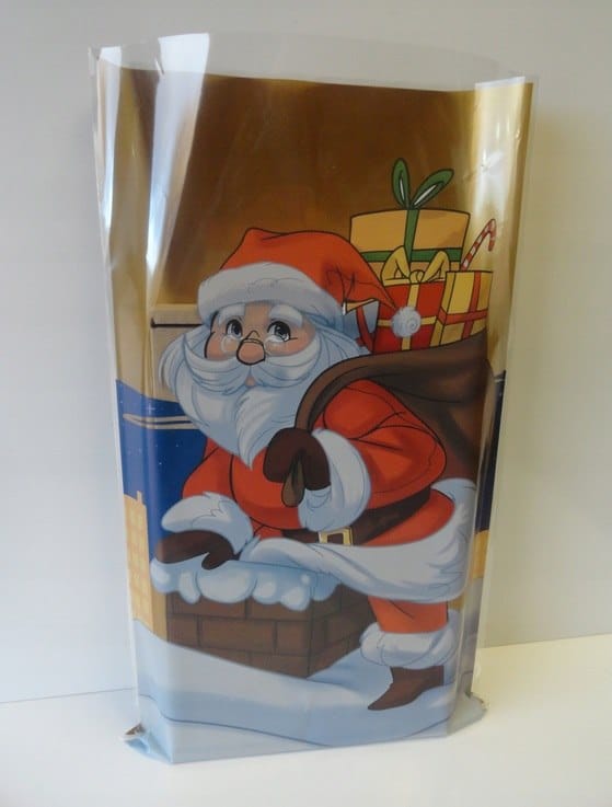 Worki celof. 30x50cm op.100 szt.    Boże Narodzenie/Mikołaj/Choinka **