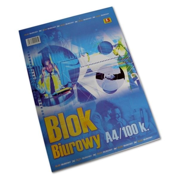 Blok biurowy A4 100k.; kratka  Budget