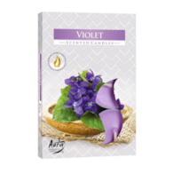 Świeczki-podgrzewacze zapachowe  op.6 szt. p15-131  fiołek; Aura