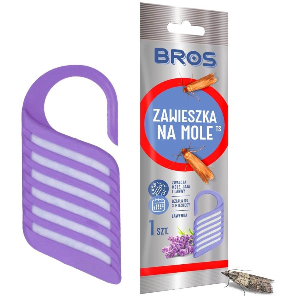 Bros  zawieszka na mole lawendowa