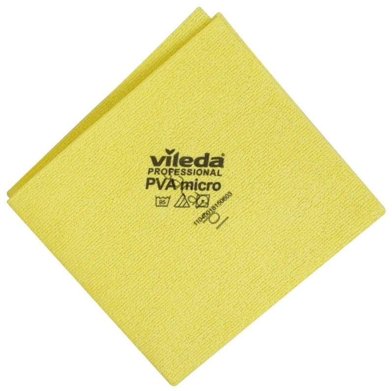 Ścierka z mikrofibry  35x38 Vileda PVA - żółta   MAGICZNA szkło, meble, stal