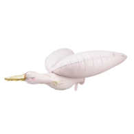 Balon foliowy  Bocian; 103x60cm - jasny różowy