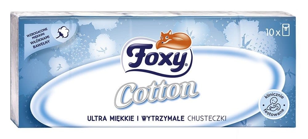 Chusteczki higieniczne op-10szt.   Foxy Cotton;