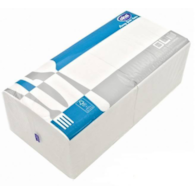 Serwetki 33x33cm  skł. 2-warst.  op.250 szt. (8) 1/4  białe  AHA