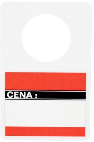 Cenówki laminowane na butelkę   op.20 szt.