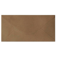 Koperta ozdobna DL  Kraft ciemny beż, 120g   op.10 szt.