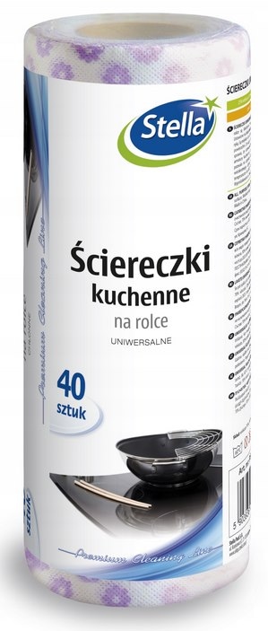 Ścierki na rolce  op.40 szt. Stella uniwersalne