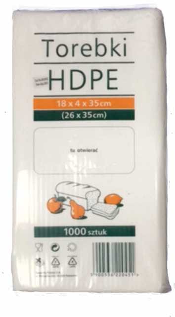 Worki HDPE 18x35cm  op.1000 szt. (10)   /0.975kg 6mic    S ++