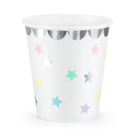Kubek papier. 180ml  op.  6 szt. powl. - Jednorożec-Gwiazdki