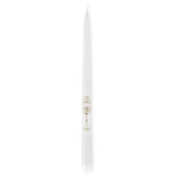 Świeca stożkowa, Komunia święta biała  op.4 szt.