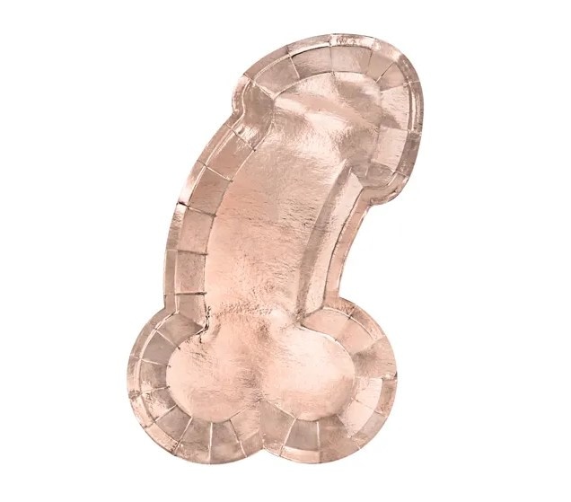 Talerz papier.26,5x15,5cm  op.6 szt. Same penis forever **