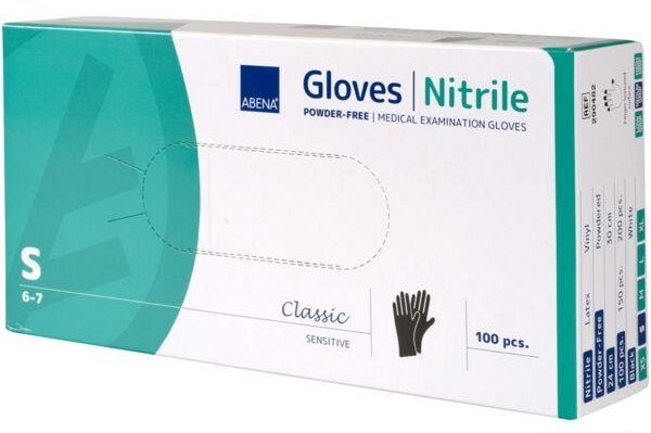 Rękawice Nitrylowe  S   op.100 szt. bezp./ niebieskie   1999905272