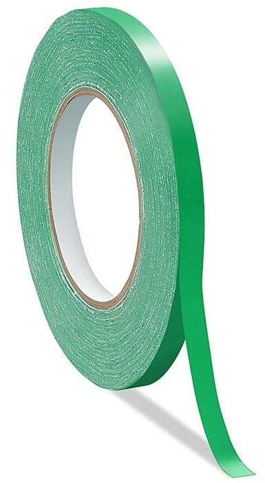 Taśma do zaklejarek PVC - zielona - 09x60m   zgrz.16szt   (k/192szt) **