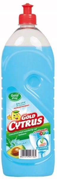 Płyn do naczyń Gold Cytrus Balsam Aloes&Avocado z gliceryną 1L