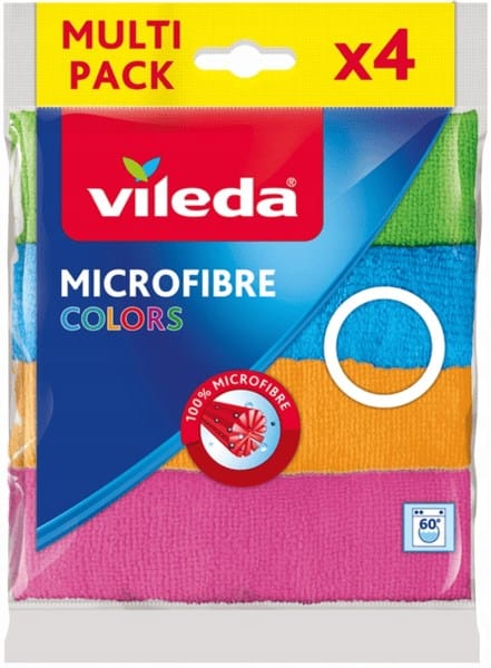 Ścierka z mikrofibry  30x30 Vileda Colors  4szt.