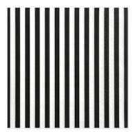 Serwetki 33x33cm  skł. 3-warst.  op.20 szt. paski biało-czarne