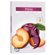 Świeczki-podgrzewacze zapachowe  op.6 szt. p15-42  malina, Aura