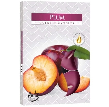 Świeczki-podgrzewacze zapachowe  op.6 szt. p15-42  malina, Aura