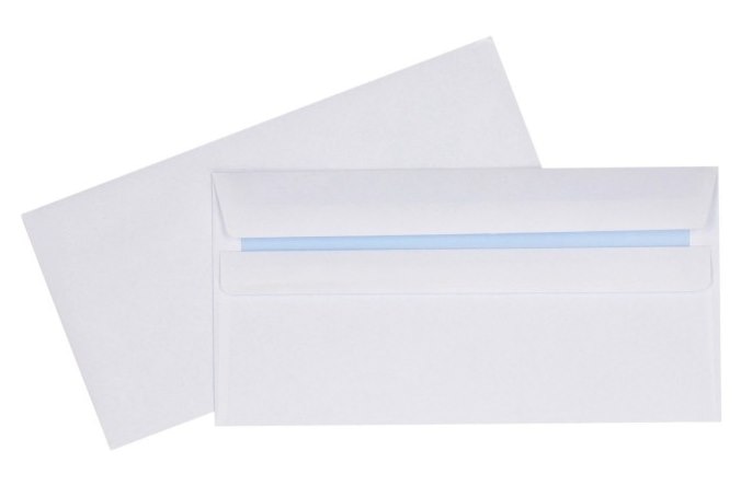 Koperta biała  DL SK  op.1000 szt.