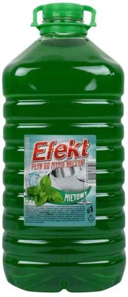 Płyn do naczyń      5L Efekt Extra  6% Mięta  PET butelka