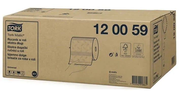 RĘCZNIK TORK MATIC 120059 Uniwersal XL 280m biały 1-w.  op.6 szt.  H1