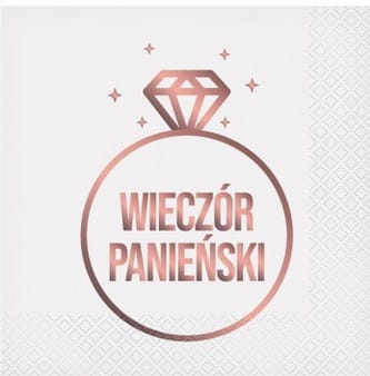 Serwetki - Wieczór Panieński  33x33cm  op.20 szt.