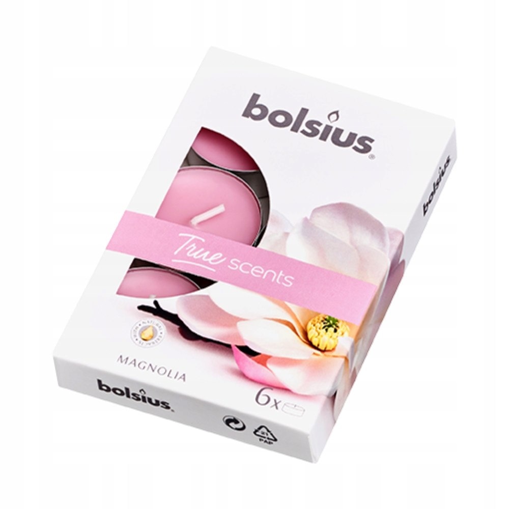 Świeczki-podgrzewacze zapachowe  op.6 szt. magnolia; Bolsius