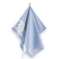 Ścierka kuchenna - bawełniana  50x70 Zwolex - szarak niebieski **