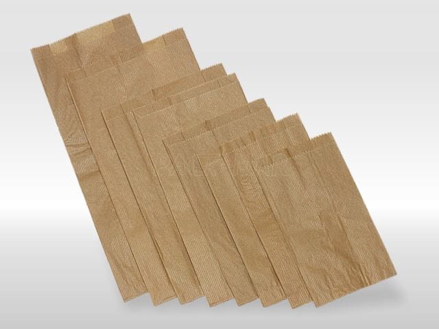 Torby fałdowe szare 21x8x43cm  op.1000 szt.   MA ++