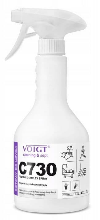 Płyn do dezynfekcji w gastronomii  Voigt Vimedin Complex VC-C 730  0,6l - spray