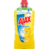 Płyn uniwersalny 1l  Ajax Boost, soda oczyszczona+cytryna (żółty)  (kart.12)