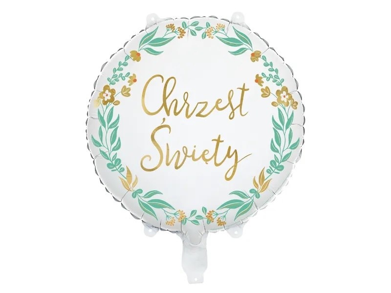 Balon foliowy  Chrzest święty; 45cm