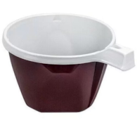 Filiżanka brązowo-biała  140ml  PS  50szt.