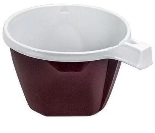 Filiżanka brązowo-biała  140ml  PS  50szt.