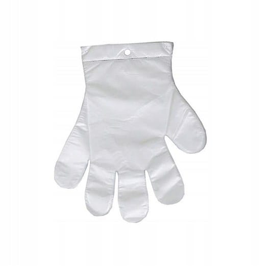 Rękawice foliowe HDPE  op.100 szt. (100) Uniwersalne na zaw. *PL*