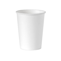 Kubek papier. biały 180ml  op.100 szt. (20) śr.70mm powl.PE ++