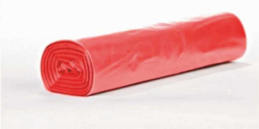 Worki na śmieci LD    35l  op.15 szt. czerwone