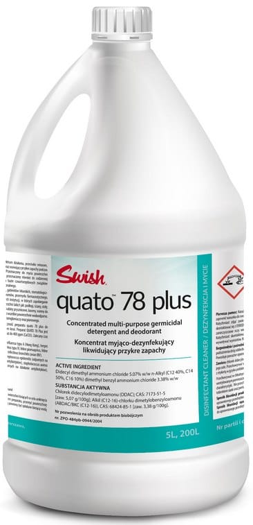 Płyn do dezynfekcji powierzchni  Quato 78 Plus Swish  5l