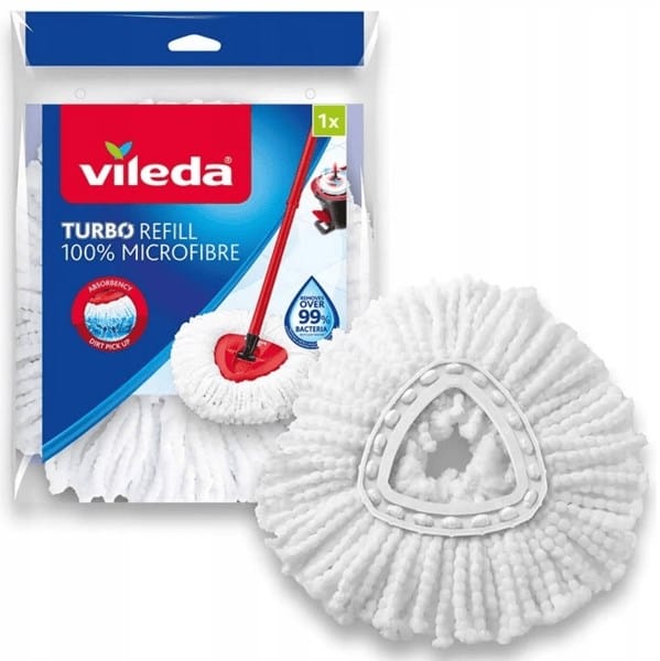 Mop obrotowy zapas Vileda Turbo Refill Microfibre; trójkątny