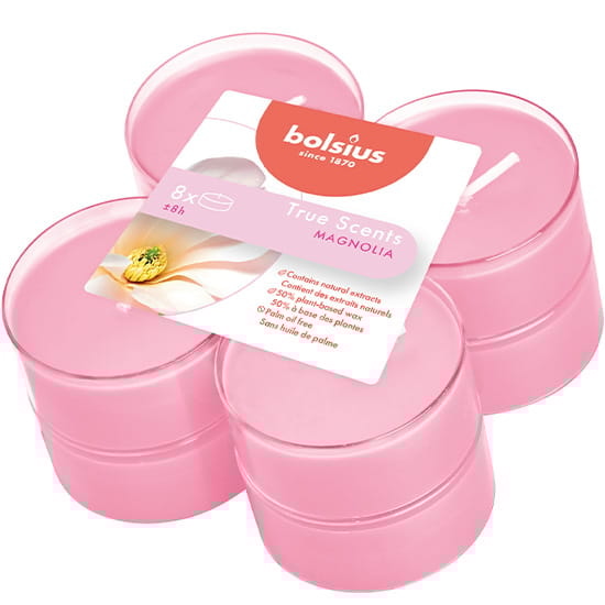 Świeczki-podgrzewacze zapachowe  op.8 szt. maxi  magnolia; Bolsius