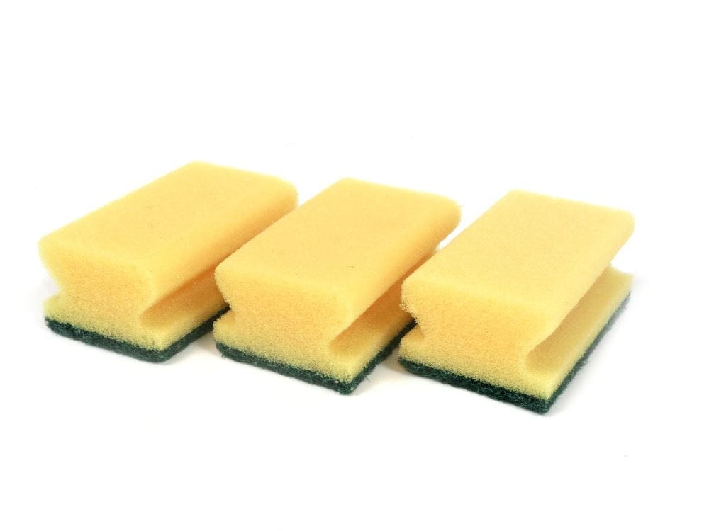 Zmywak kuchenny gąbka Mega Profesionalna Kryształ a'5 profilowana; żółta