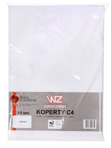 Koperta biała  C4 HK  op.50 szt.