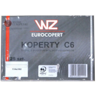 Koperta biała  C6 SK  op.25 szt.