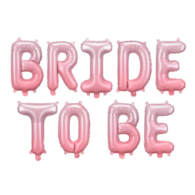 Balon foliowy  Bride To Be; 350x45cm - różowy