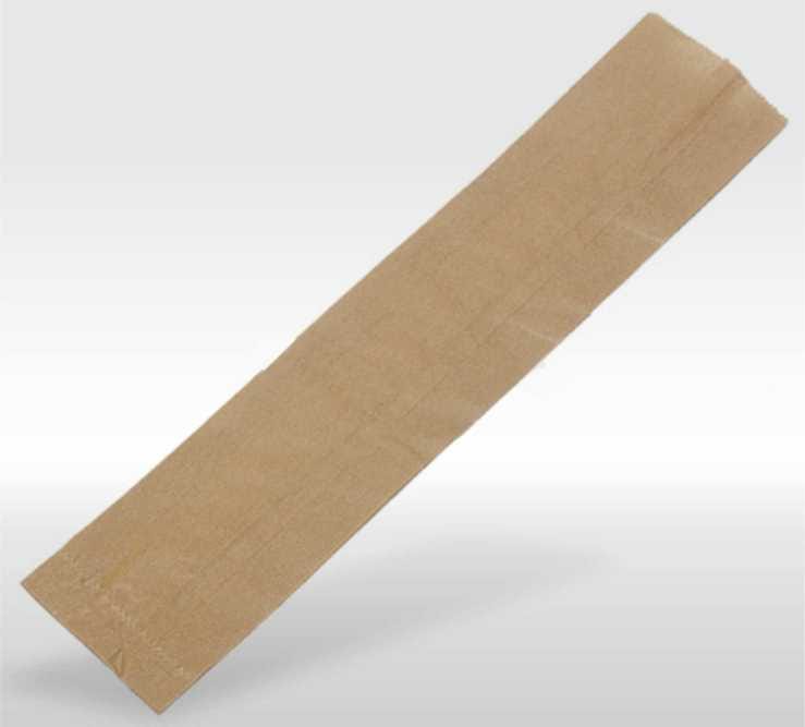 Torby fałdowe szare 10x5x49cm  op.1000 szt.  BAGIETKA      M