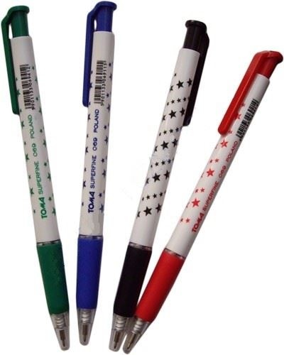 Długopis  Toma S-Fine TO-069, czarny automatyczny