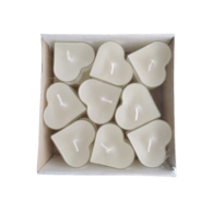 Świeczki - podgrzewacz serca  op.18 szt. kremowe **